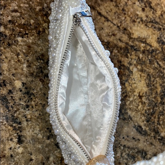 🤍🩵 💍 Pearl & Diamond Wedding Shoulder Bag 🥂🍾 - Picture 6 of 8
